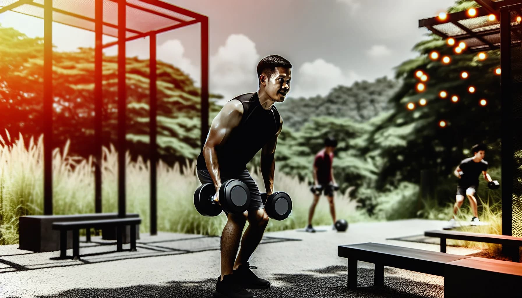 Upper body dumbbell workout