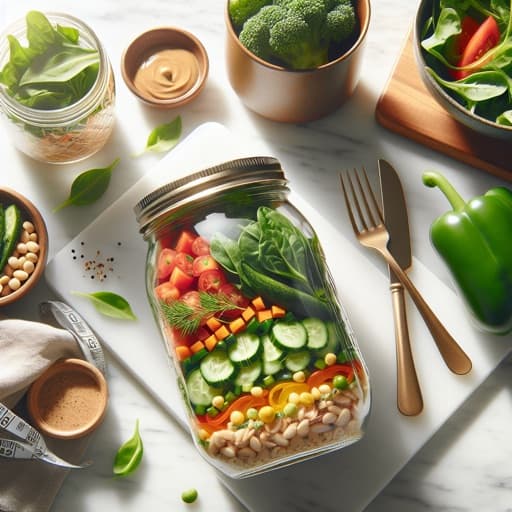 Mason Jar Meal Prep Salad
