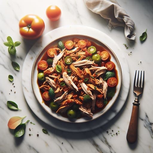 Slow cooker pulled chicken
