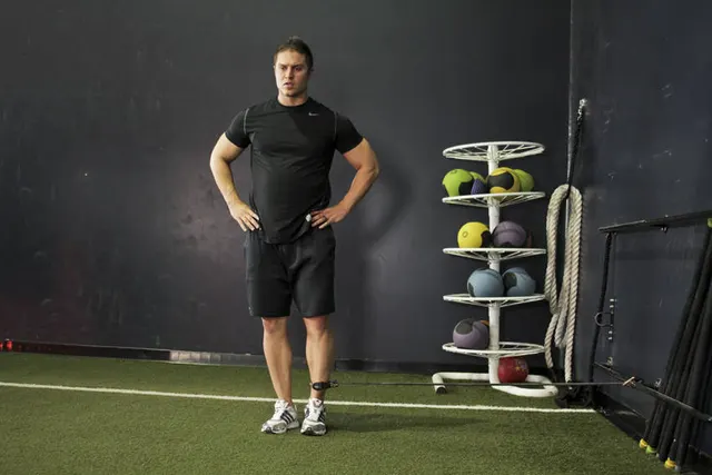 Band Hip Adductions, finishing position