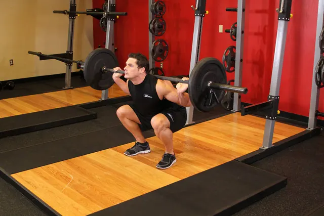 Barbell Full Squat, finishing position
