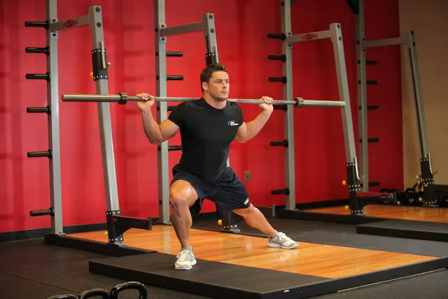 Barbell Side Split Squat, finishing position