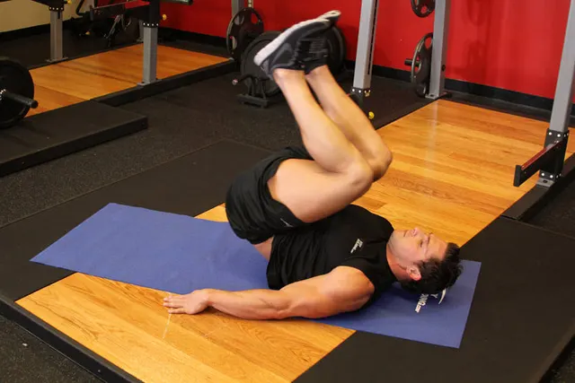 Bent-Knee Hip Raise, finishing position