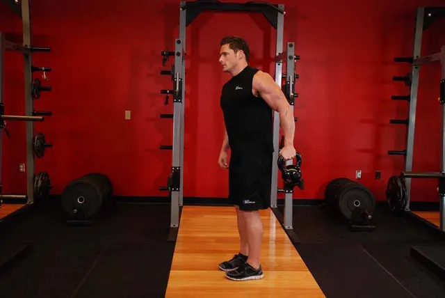 Bottoms-Up Clean From The Hang Position, finishing position