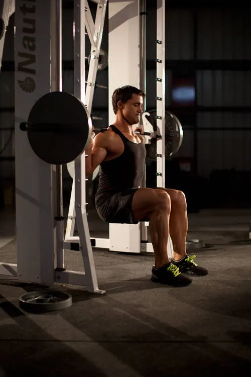 Chair Squat, finishing position