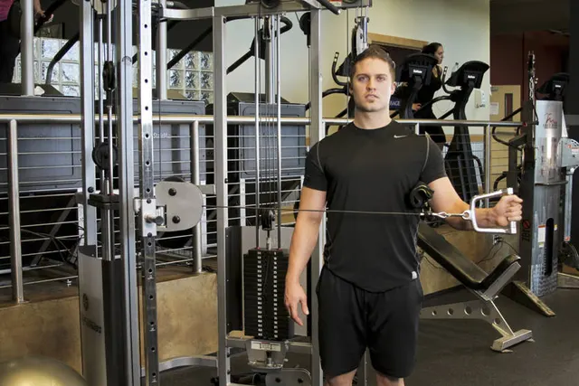 External Rotation with Cable, finishing position
