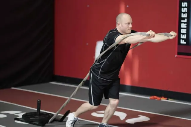Forward Drag with Press, finishing position