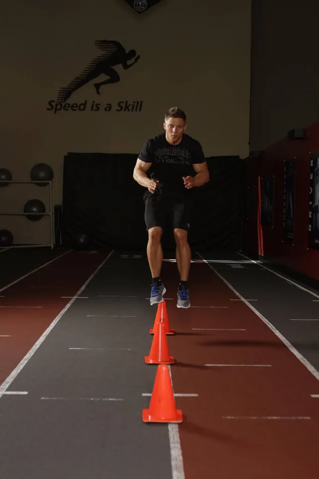 Front Cone Hops (or hurdle hops), finishing position