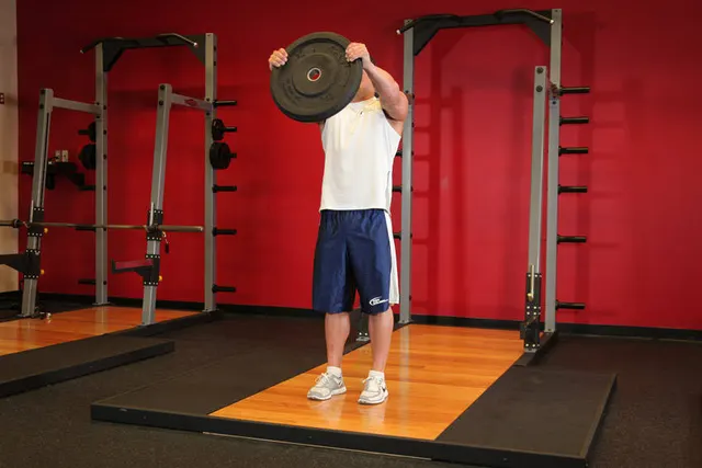 Front Plate Raise, finishing position
