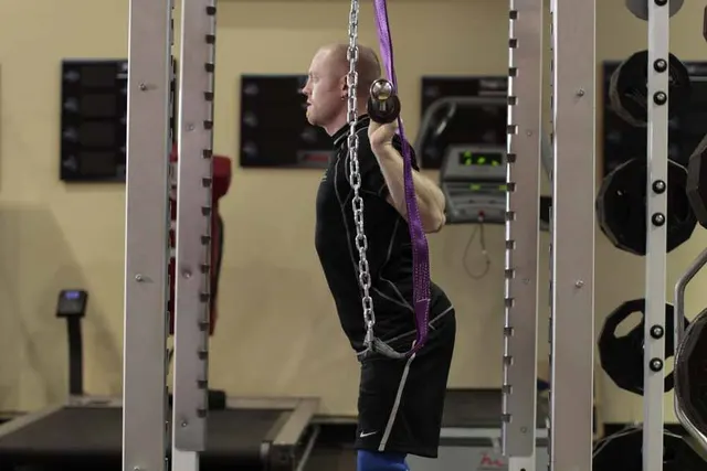 Hanging Bar Good Morning, finishing position