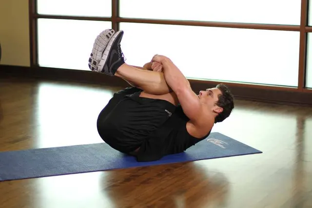 Hug Knees To Chest, finishing position