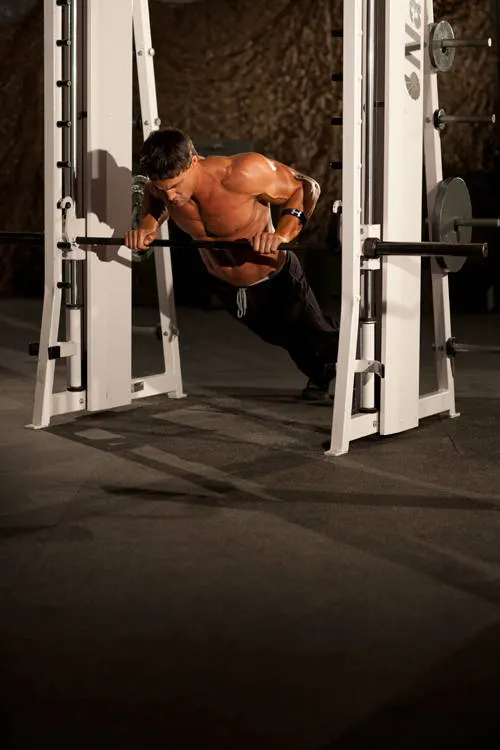 Incline Push-Up Medium, finishing position
