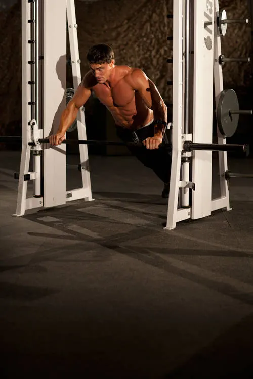 Incline Push-Up Wide, finishing position