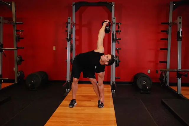 Kettlebell Windmill, finishing position
