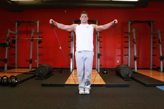 Lateral Raise - With Bands, finishing position