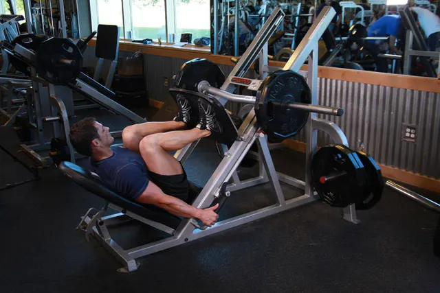 Leg Press, finishing position
