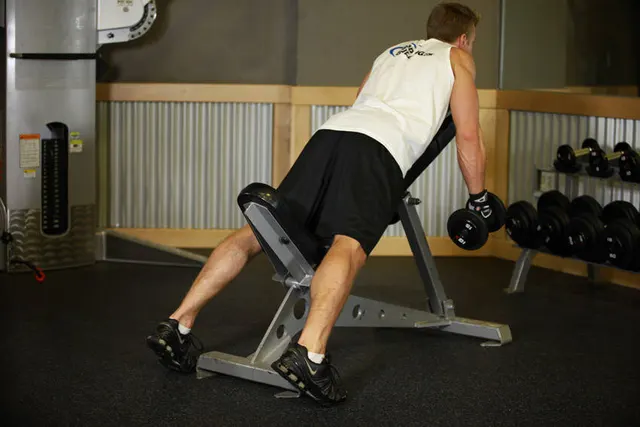 Middle Back Shrug, finishing position
