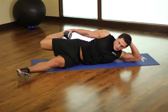 On Your Side Quad Stretch, finishing position