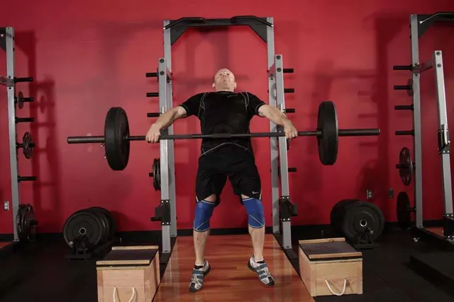 Power Snatch from Blocks, finishing position