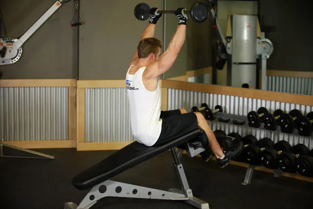 Press Sit-Up, finishing position