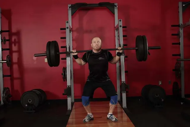 Push Press - Behind the Neck, finishing position