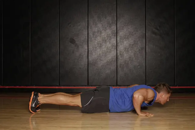 Push Up to Side Plank, finishing position