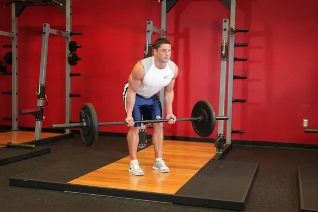 Reverse Grip Bent-Over Rows, finishing position