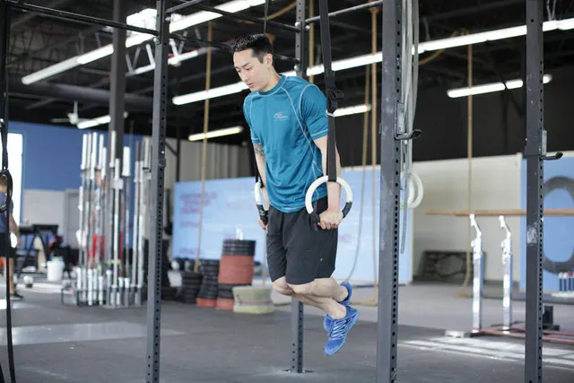 Ring Dips, finishing position