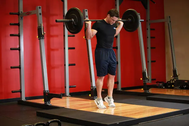 Rocking Standing Calf Raise, finishing position