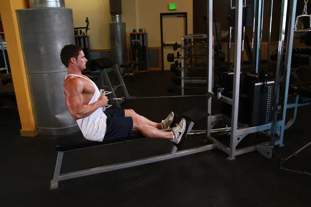 Seated Cable Rows, finishing position