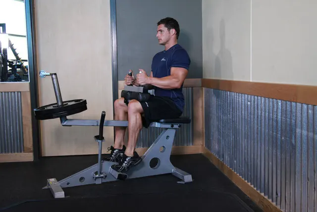 Seated Calf Raise, finishing position