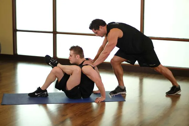Seated Glute, finishing position