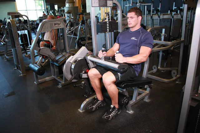 Seated Leg Curl, finishing position