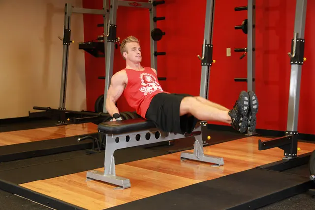 Seated Leg Tucks, finishing position