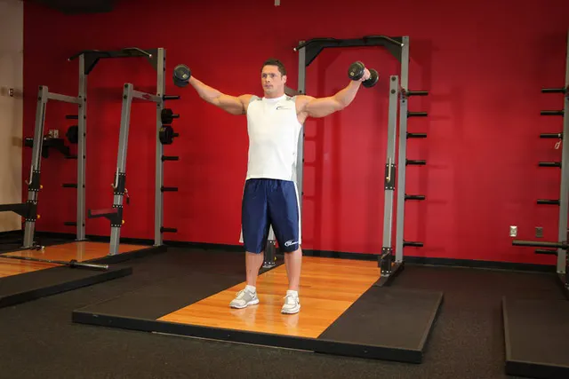 Side Lateral Raise, finishing position