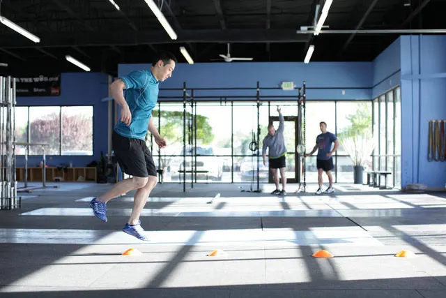 Single-Leg Hop Progression, finishing position