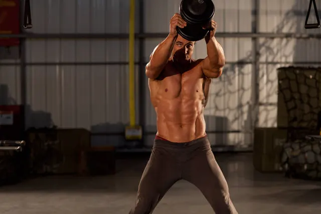 Single Dumbbell Raise, finishing position