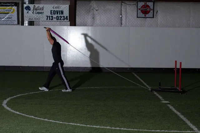 Sled Overhead Triceps Extension, finishing position