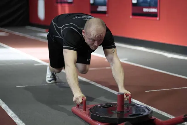 Sled Push, finishing position