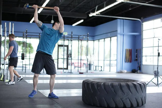 Sledgehammer Swings, finishing position