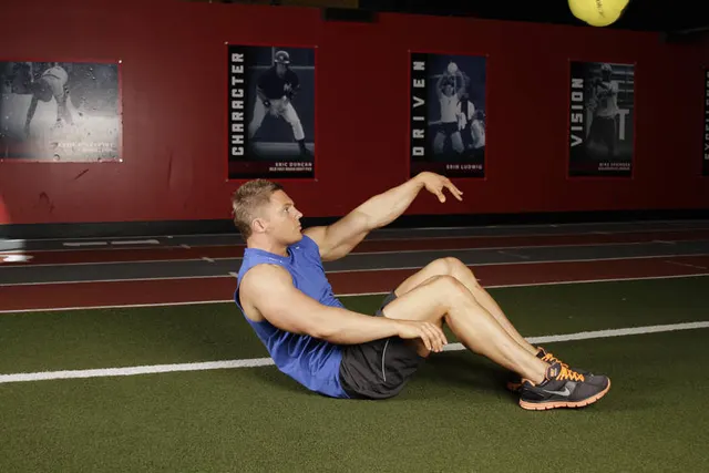 Supine One-Arm Overhead Throw, finishing position