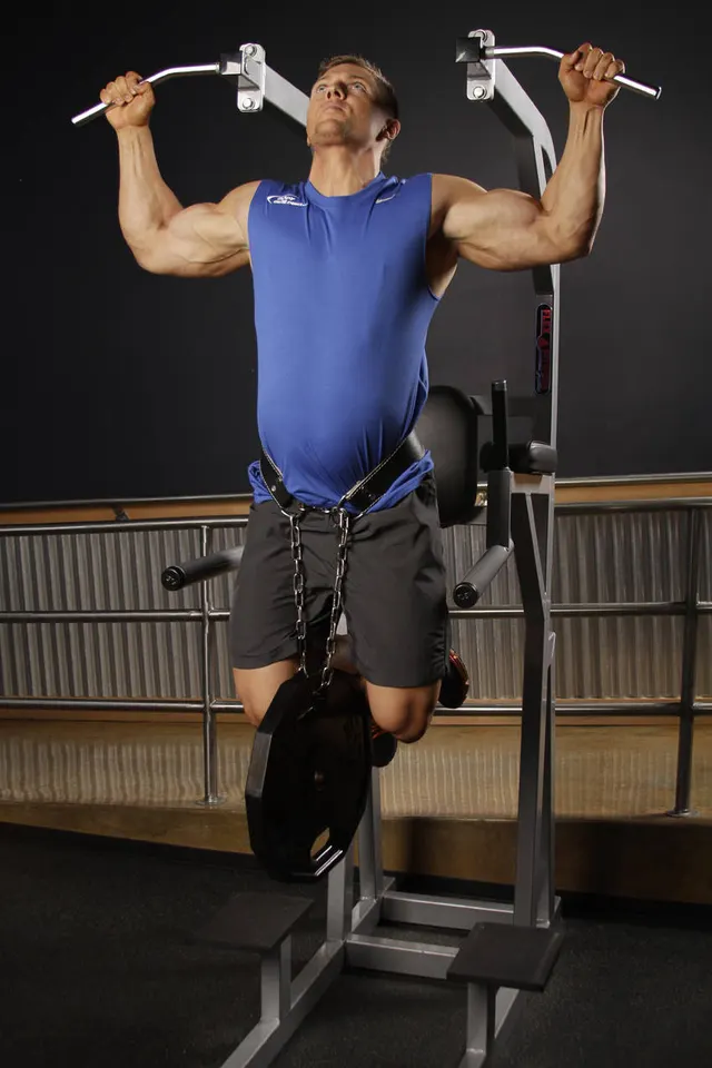 Weighted Pull Ups, finishing position